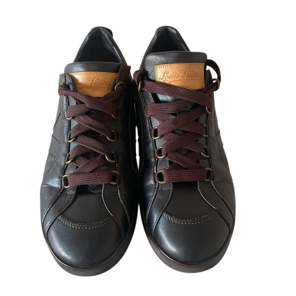 Louis Vuitton Men\'s Dark Brown Sneakers Size:10